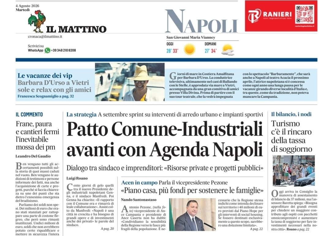  IL MATTINO - ANCE in campo: parla il vicepresidente di ANCE Campania, Pezone 