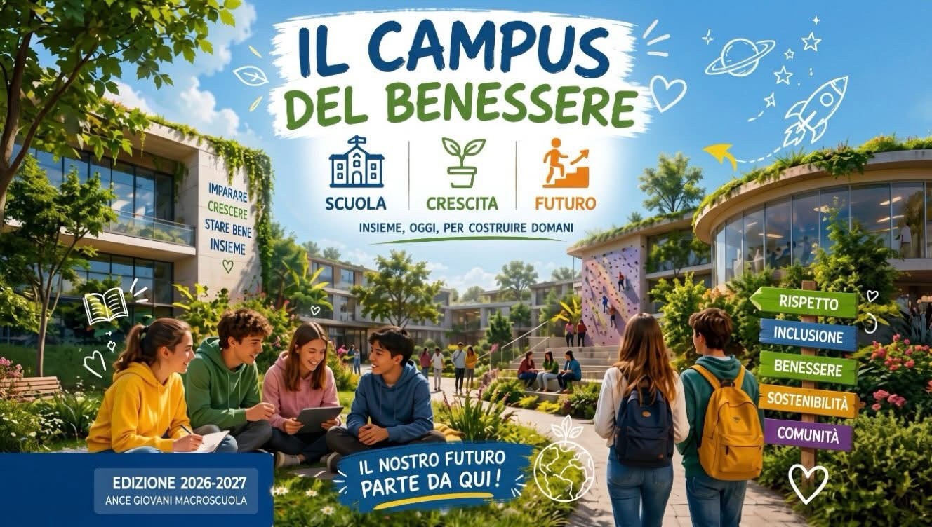 MACROSCUOLA 2026-2027 – Il Campus del Benessere: Scuola, Crescita e futuro